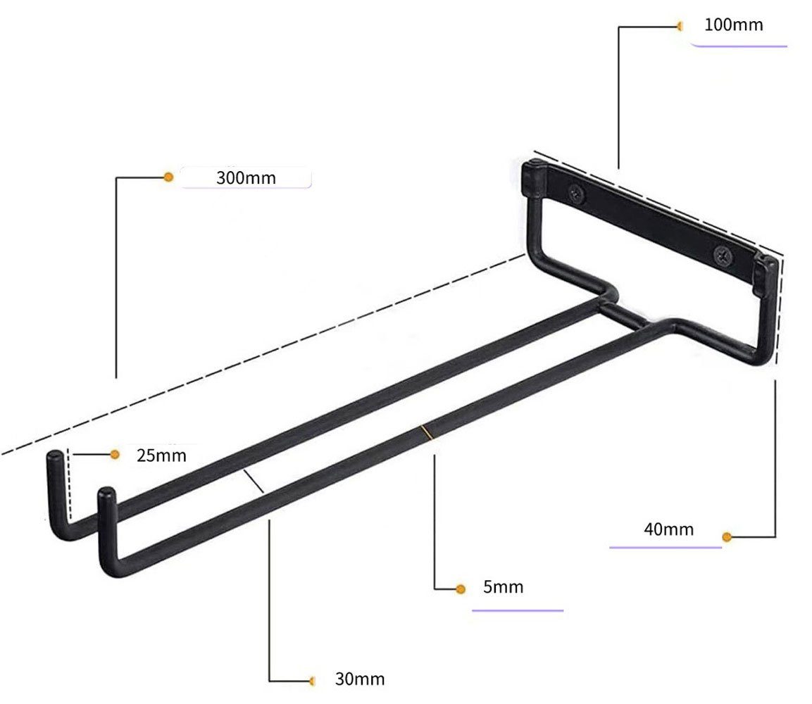 Sarfly Gläserhalter Weinglashalter Hängend, Weingläser Halter Regal, für Cup Display Stand Verwendet in der BarWeinschrank, Küche