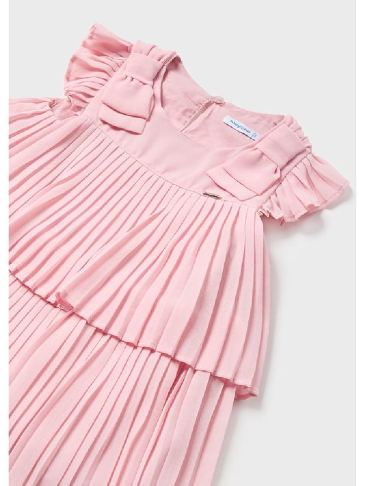 Mayoral Sommer Plisseekleid festlich in dahlie günstig kaufen