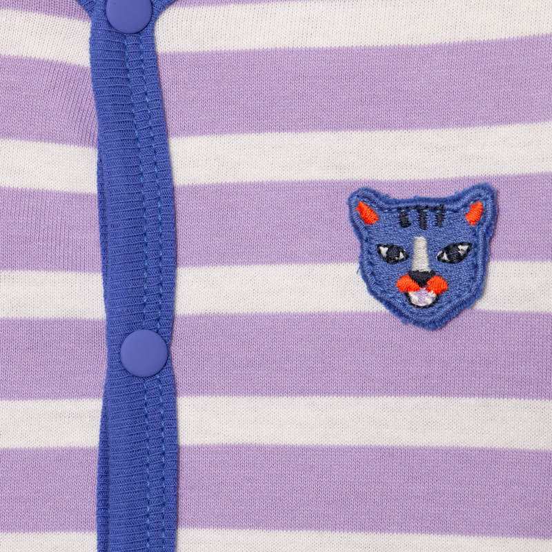 Pyjama bébé garçon rayures violet Catimini