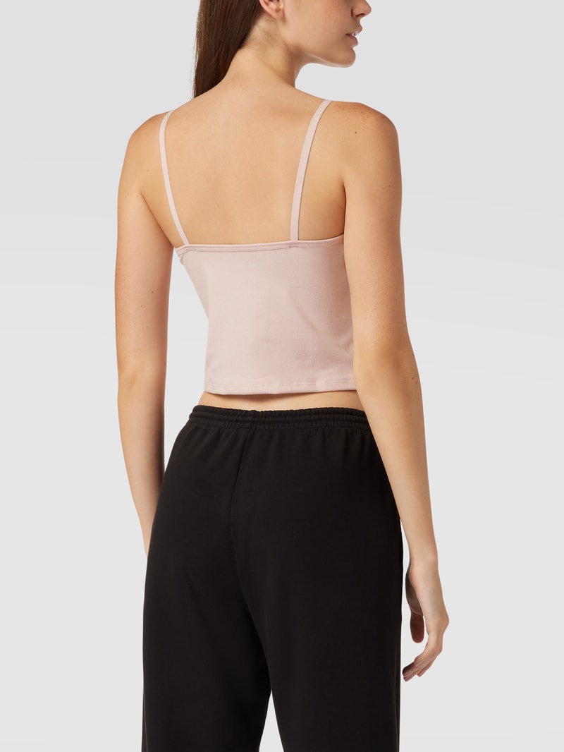 Top mit Label-Detail Modell 'STUDIO FOUNDATION RUCHED' in beige