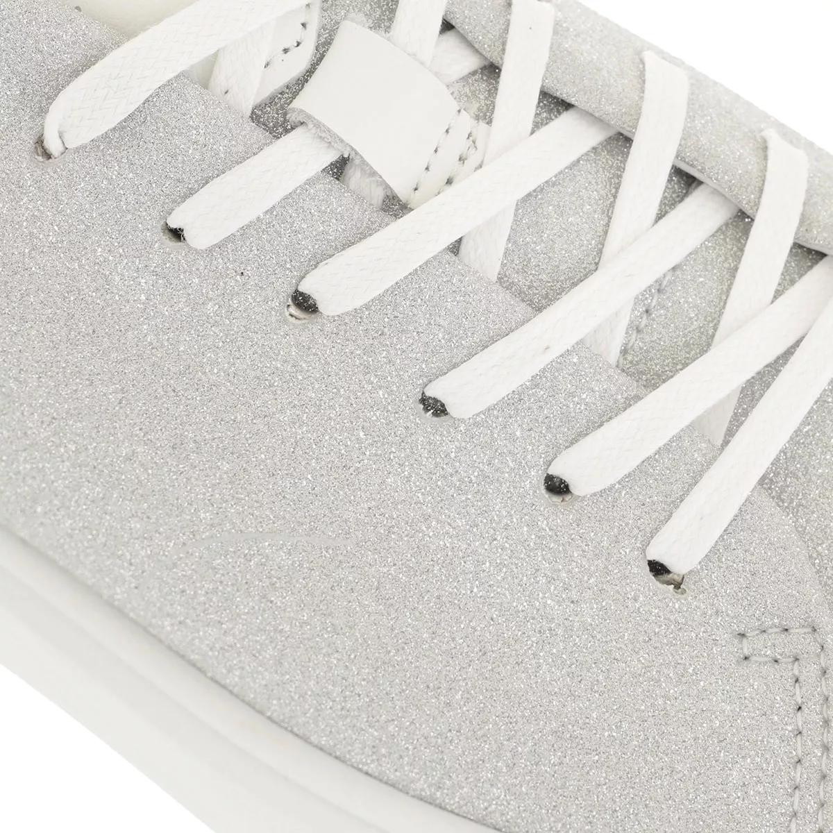 TED BAKER Freizeit Schnürer silber Plateau Sneaker