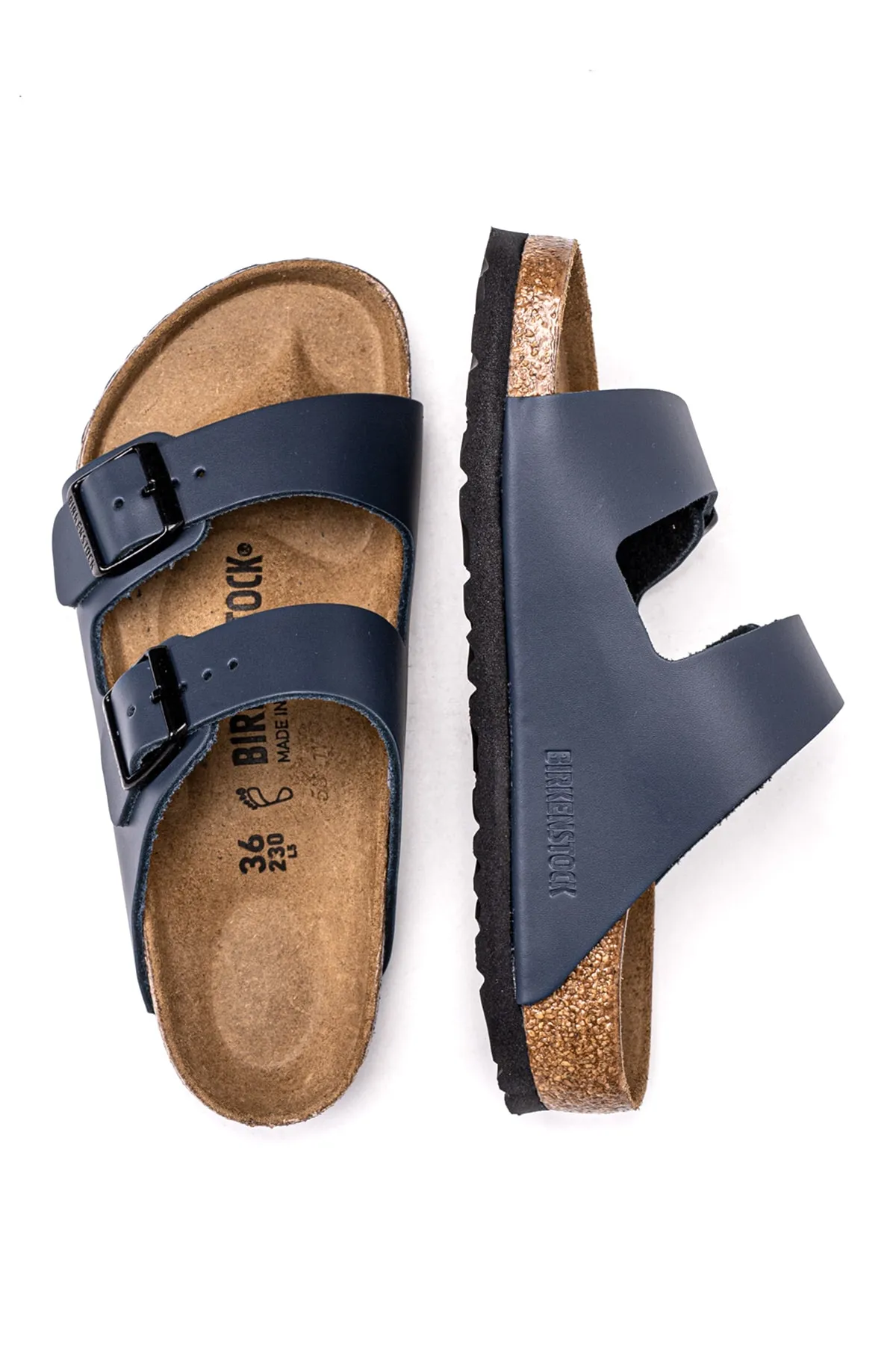 Birkenstock  Pantolette - Dunkelblau - Flacher Absatz