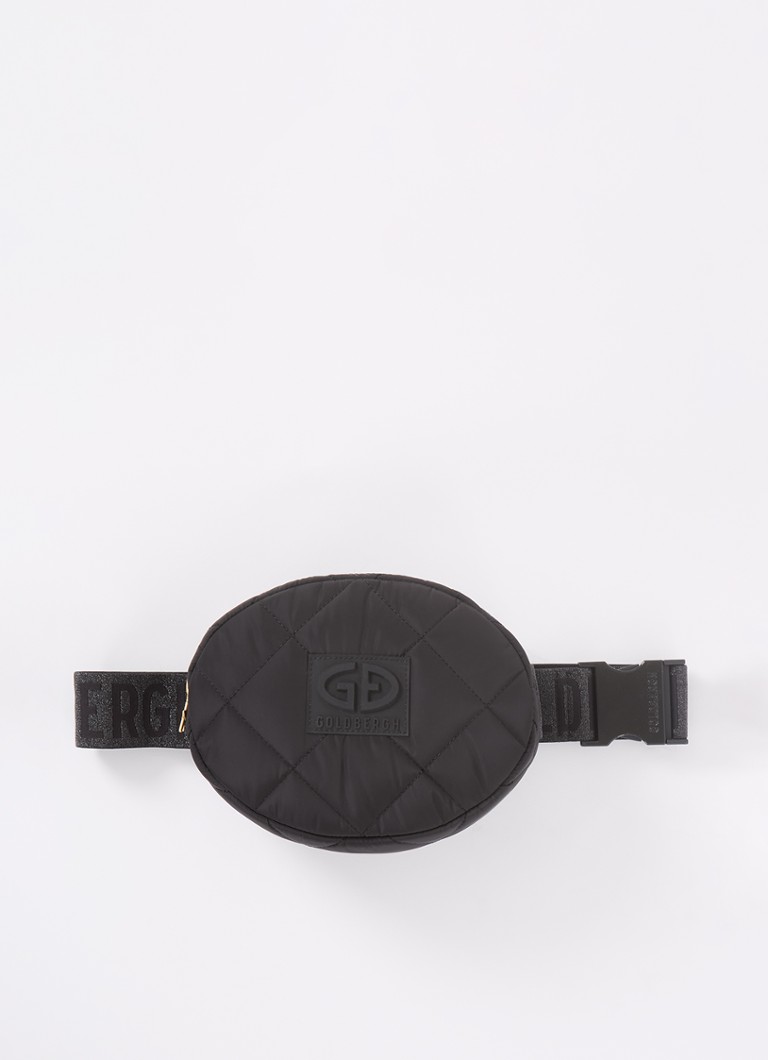Sac banane Goldbergh Fleur à motif matelassé et logo