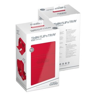 Ultimate Guard Twin Flip`n`Tray 200+ XenoSkin Monocolor - Rot