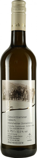2022 Wonsheimer Sonnenberg Gewürztraminer lieblich - Weingut Jürgen Emrich