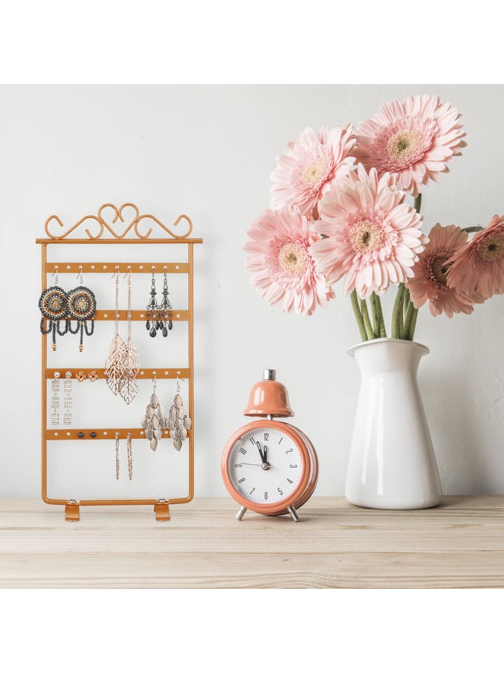 relaxdays Ohrringhalter in Bronze - (B)16,5 x (H)30,5 x (T)6,5 cm günstig kaufen onesize