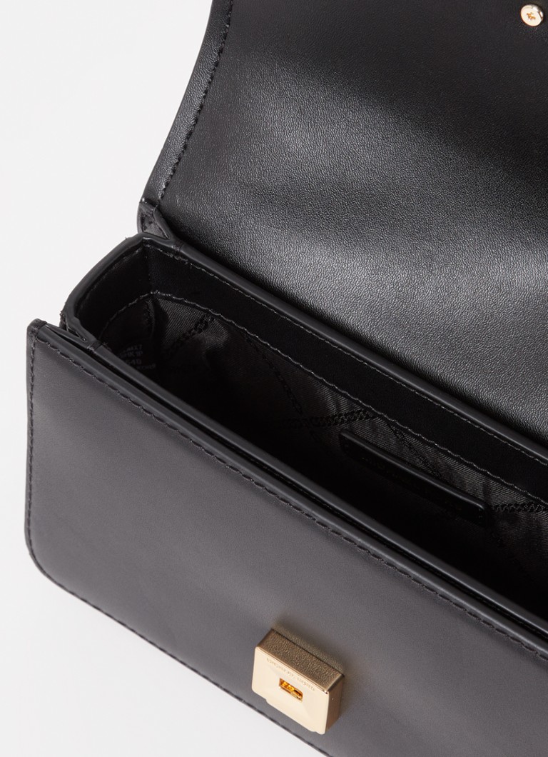 Geantă mică de piele Michael Kors Delancey, cu curea de umăr detașabilă.