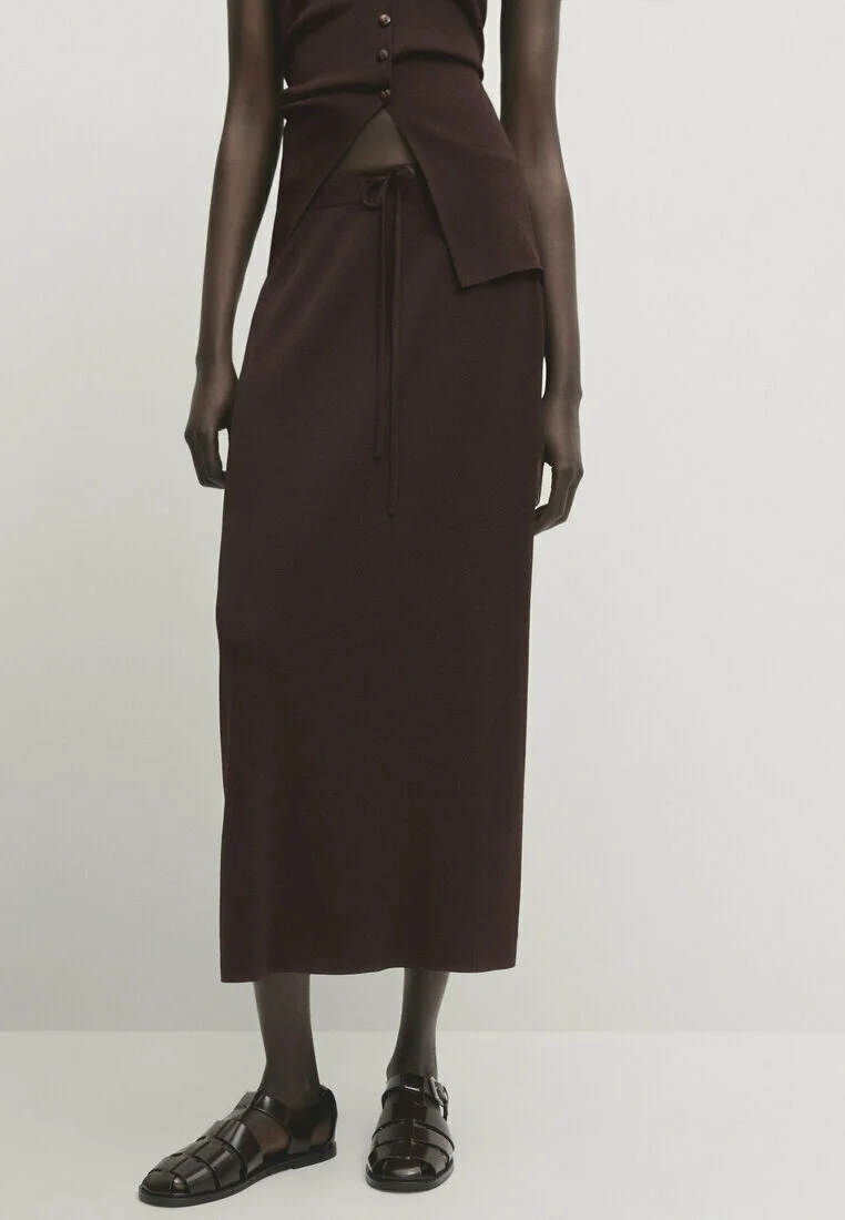 Massimo Dutti CON CORDONES - Falda de campana