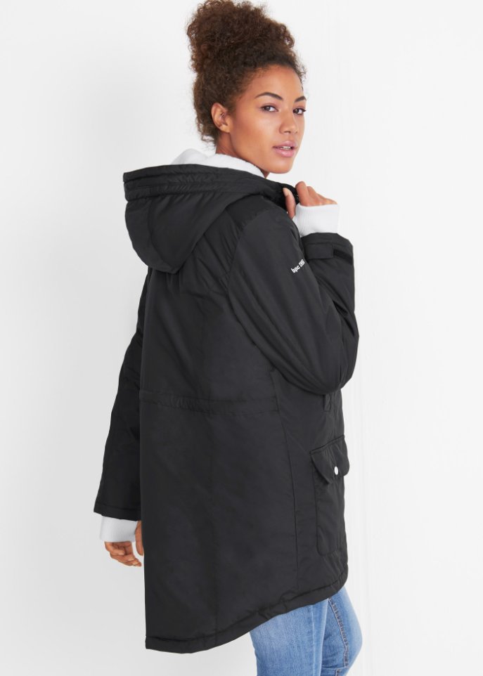Funktions-Outdoorparka mit Fellimitat