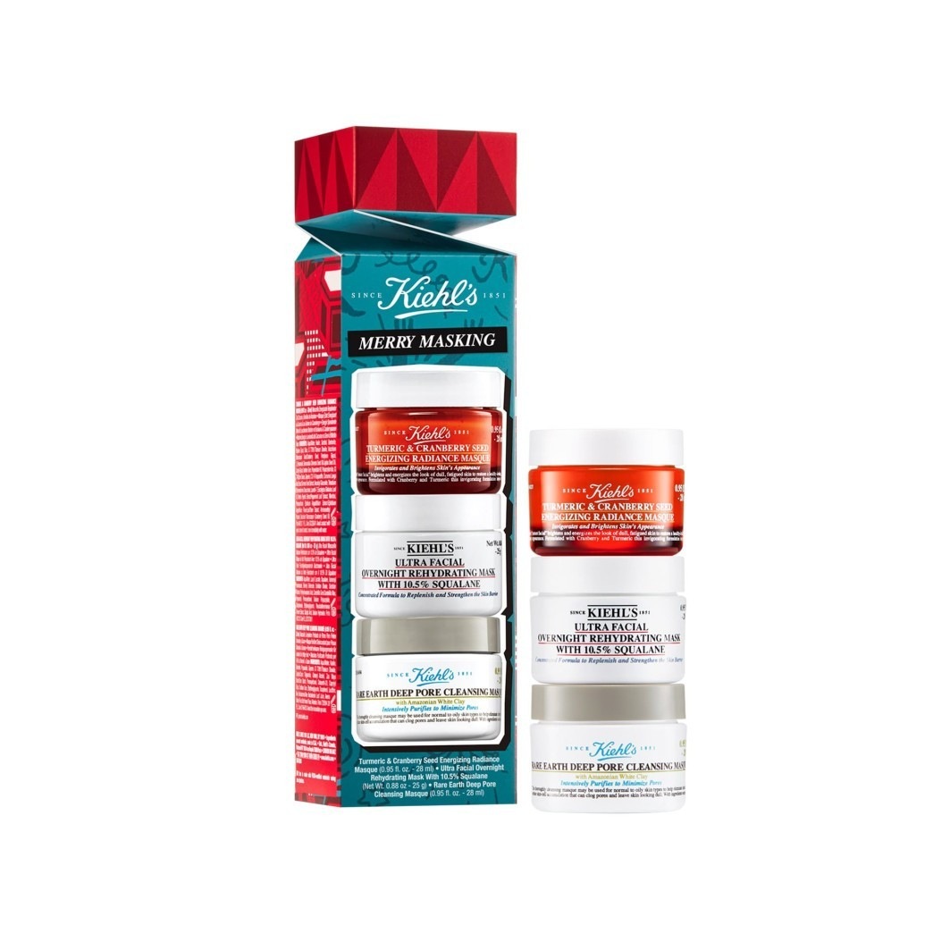Merry Masking Set (Rare Earth Mask 28ml + Ultra Facial Overnight Mask 28ml + Cranberry Seed Mask 28ml)