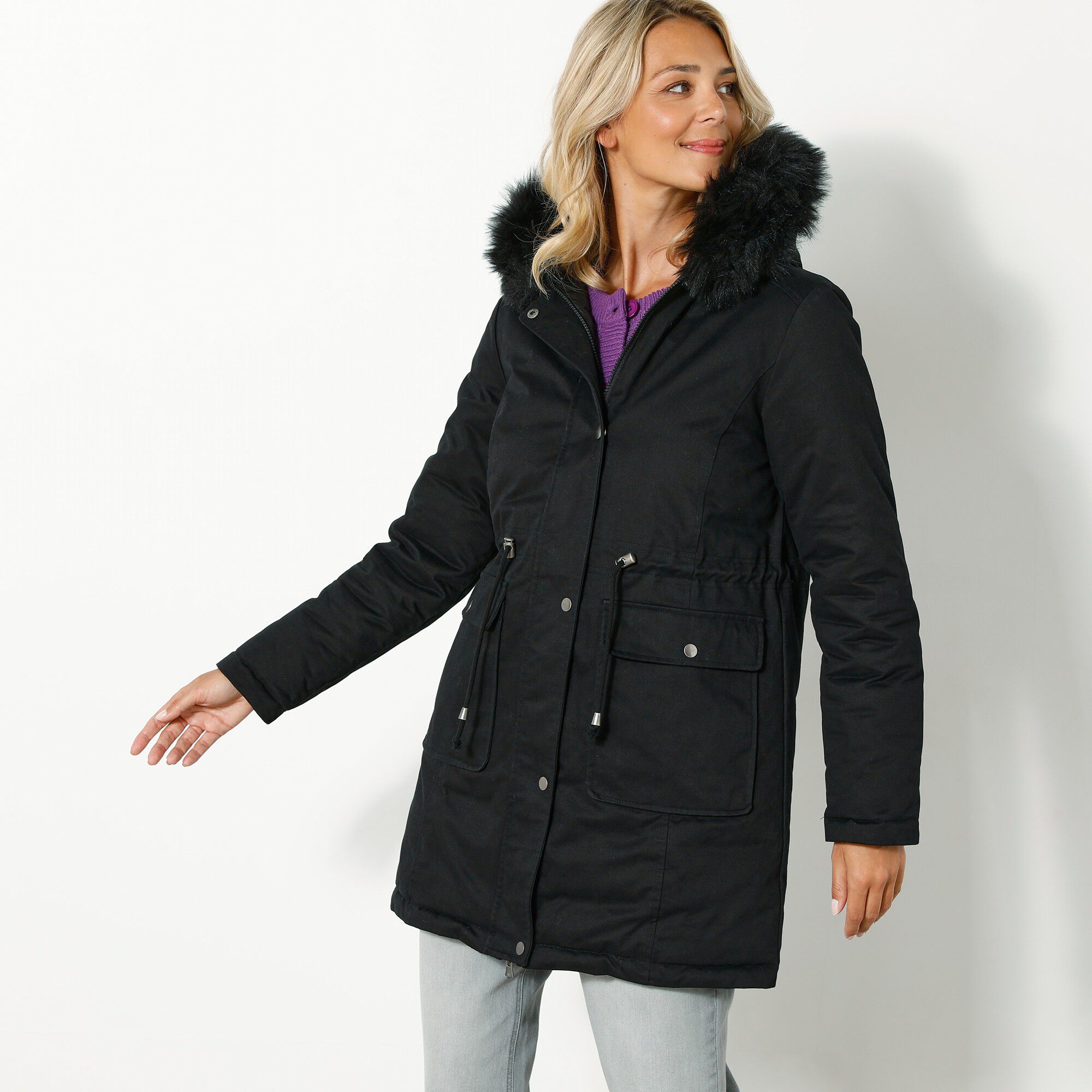 Parka réversible doudoune matelassée déperlante
