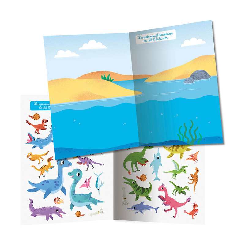 Livre 250 autocollants, dinosaures NE - Auzou