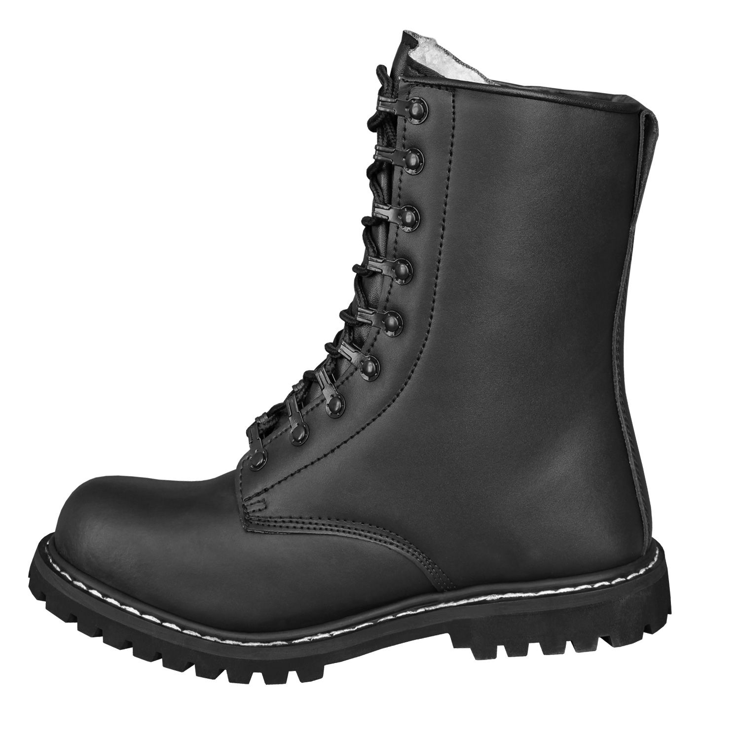 Springerstiefel mit Stahlkappe und Futter