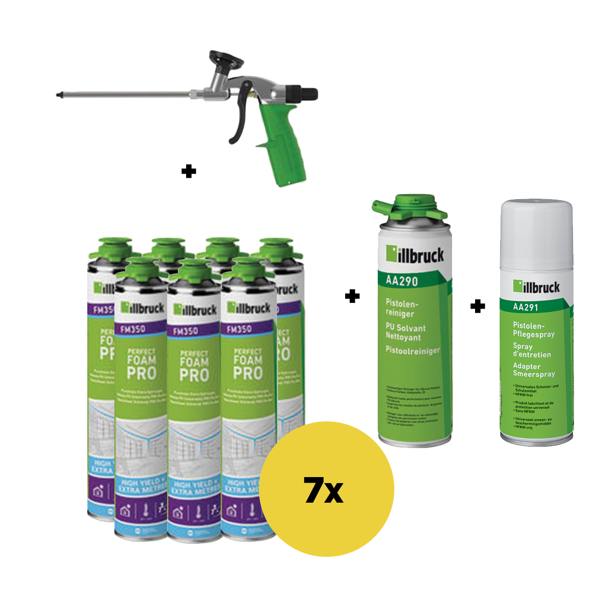 illbruck FM350390214 FM350 Perfect Foam Starterbox 7x 880ml