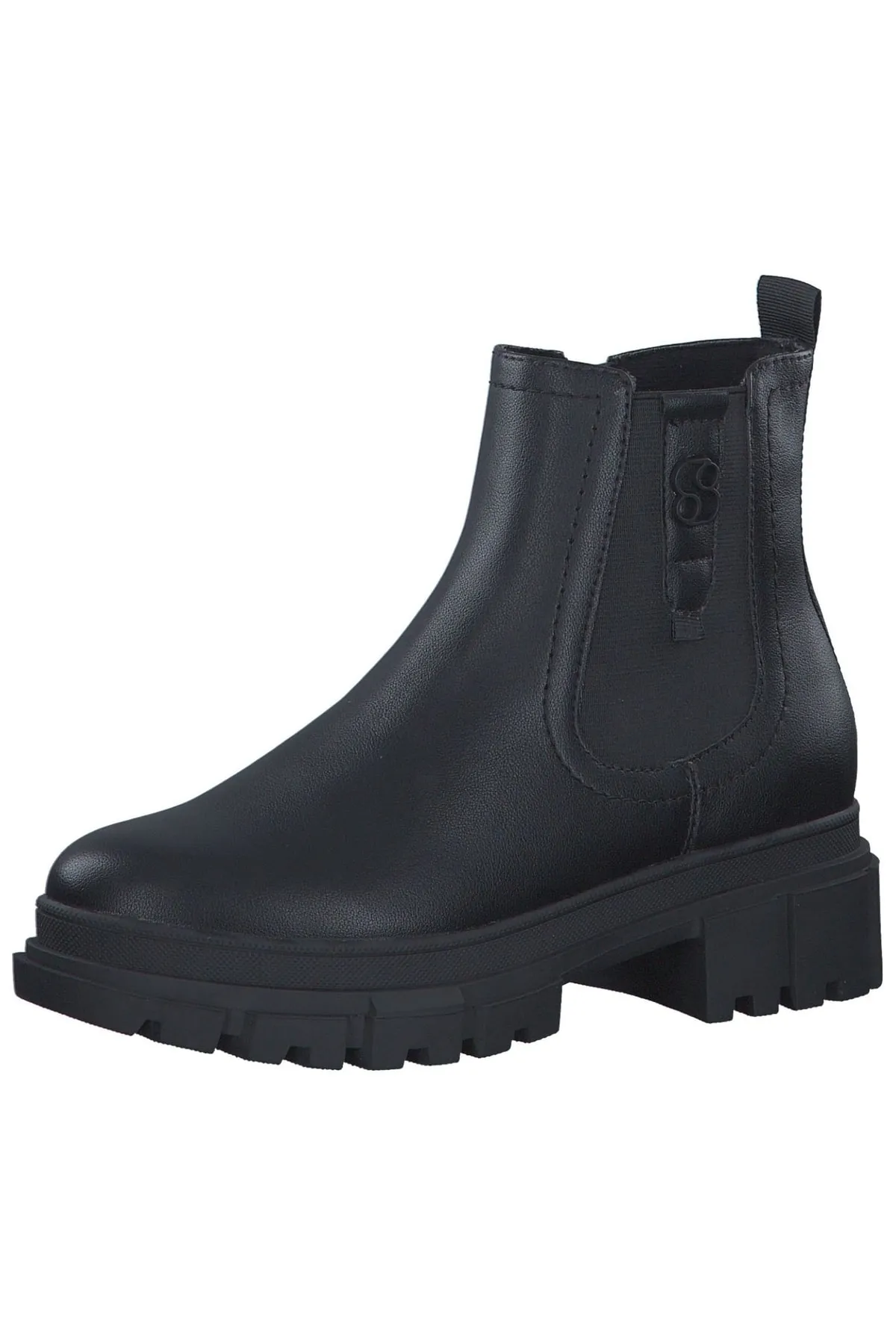 s.Oliver  Stiefelette - Schwarz - Blockabsatz