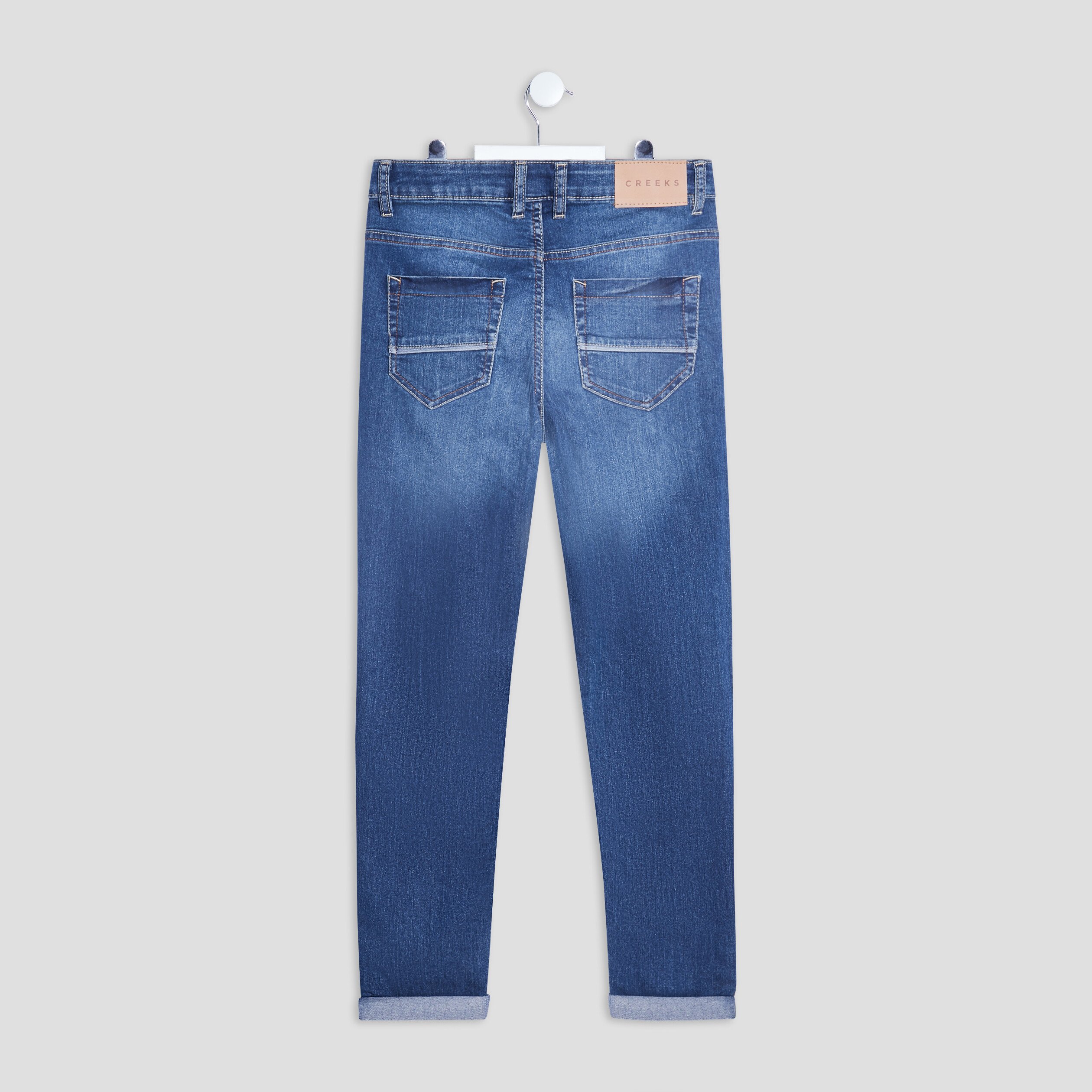 Jeans slim stretch Creeks denim double stone homme | La Halle