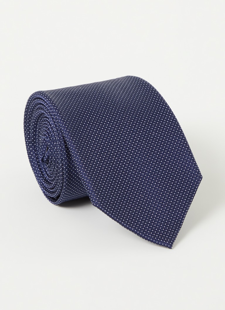 Profuomo Silk tie with polka dot print