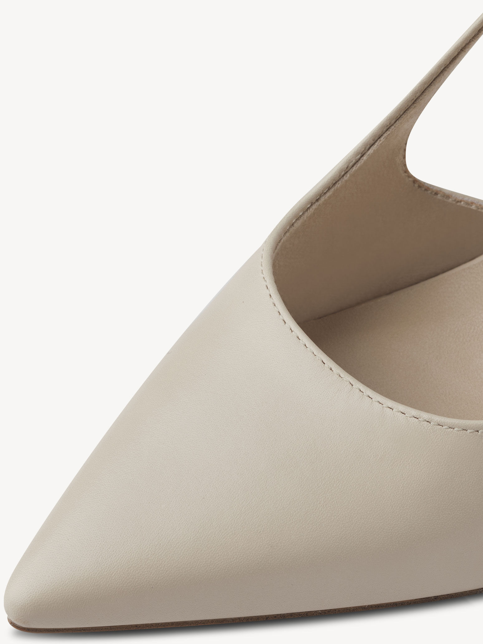 Escarpin en cuir - beige