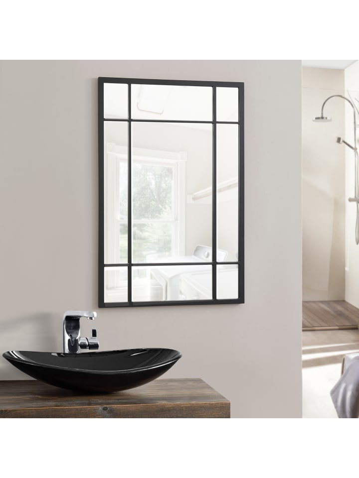 en.casa Wandspiegel Colobraro in Schwarz (B)60cm günstig kaufen onesize