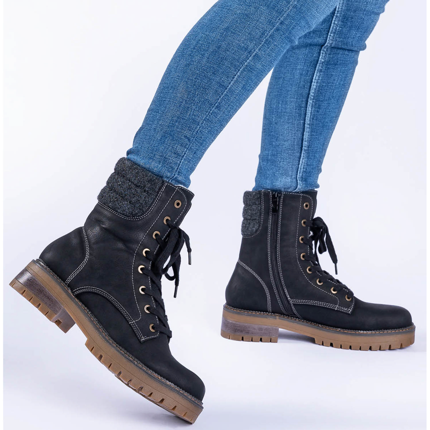 Palado Lipsi, Schnürstiefeletten, Damen, Schwarz
