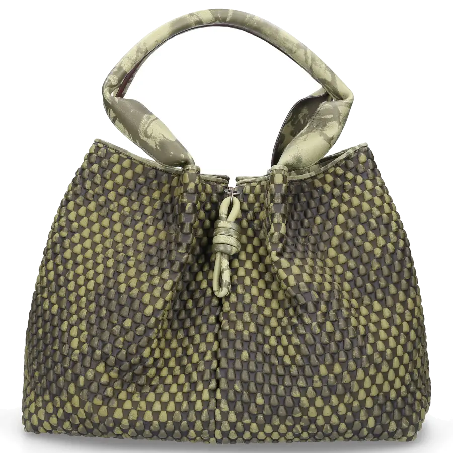 Tissa Fontaneda - Handtasche SURPRISE SHOPPER Nappaleder olive - grün