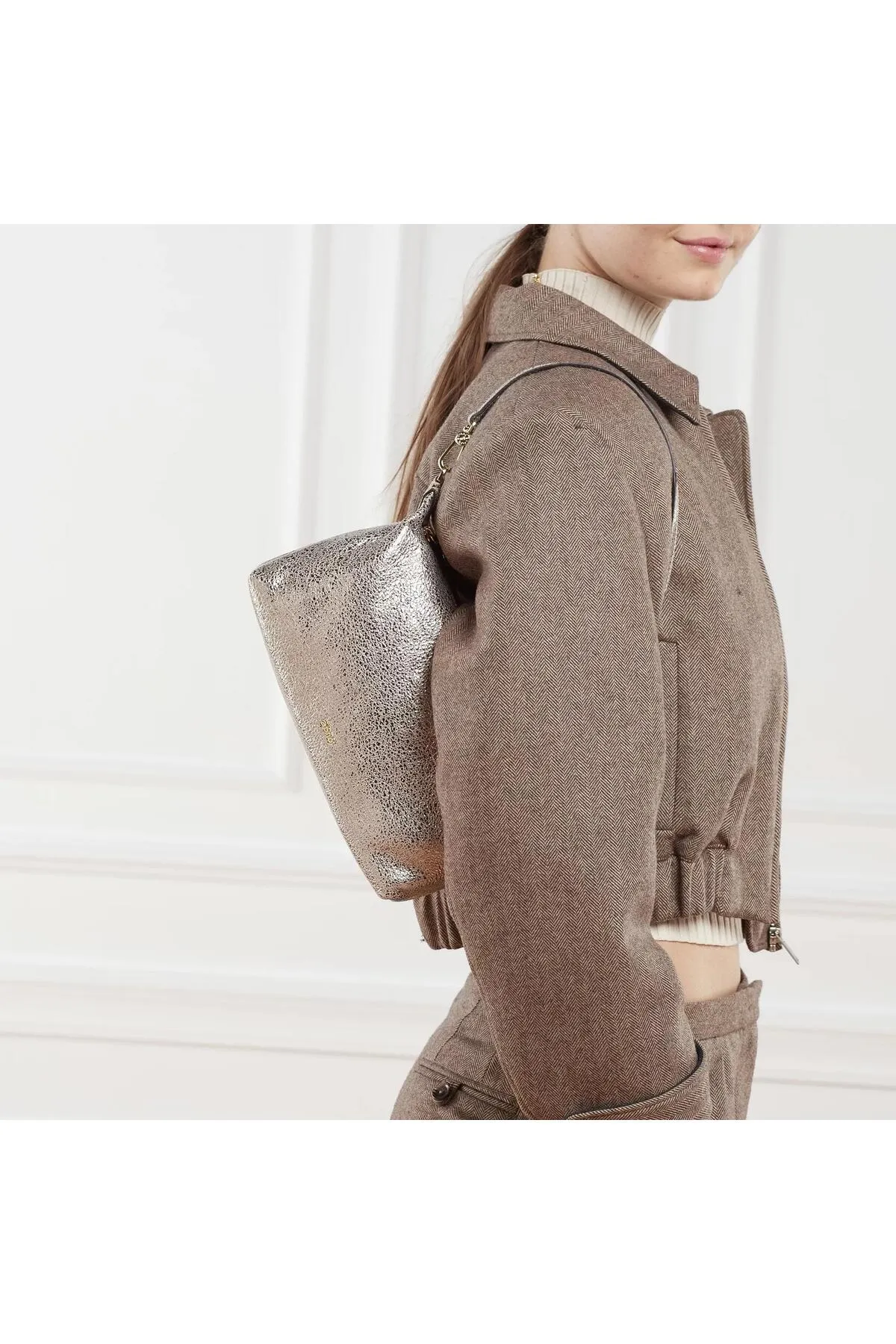 Abro  Schultertasche Champagne