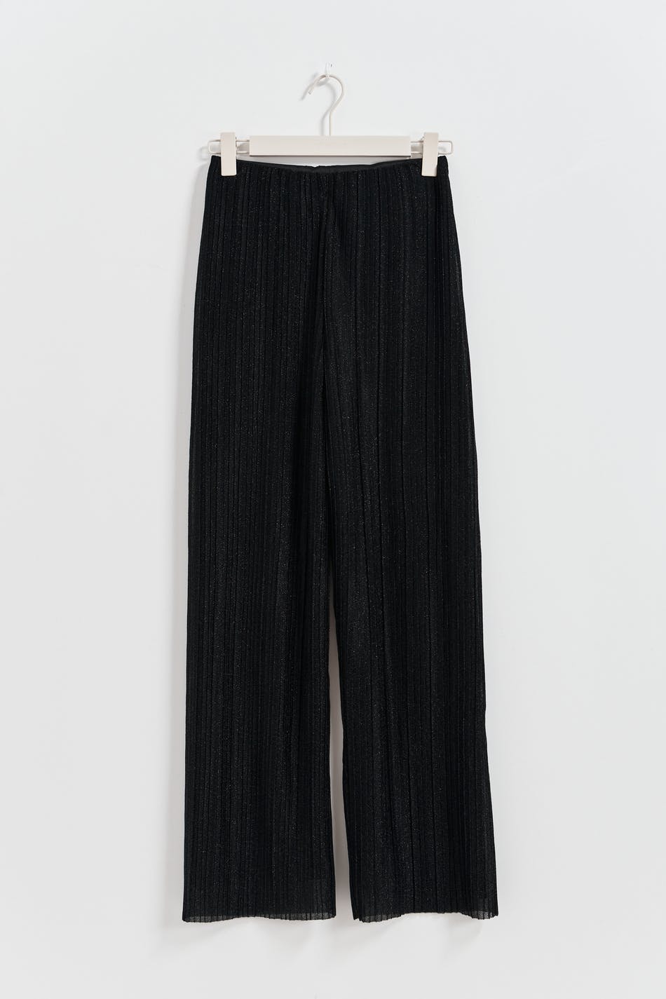 Wideleg glitter trousers