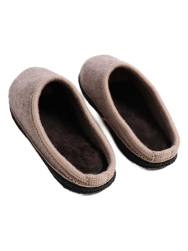Kaiser Naturfellprodukte H&L Lammfell-Hausschuhe in Beige günstig kaufen