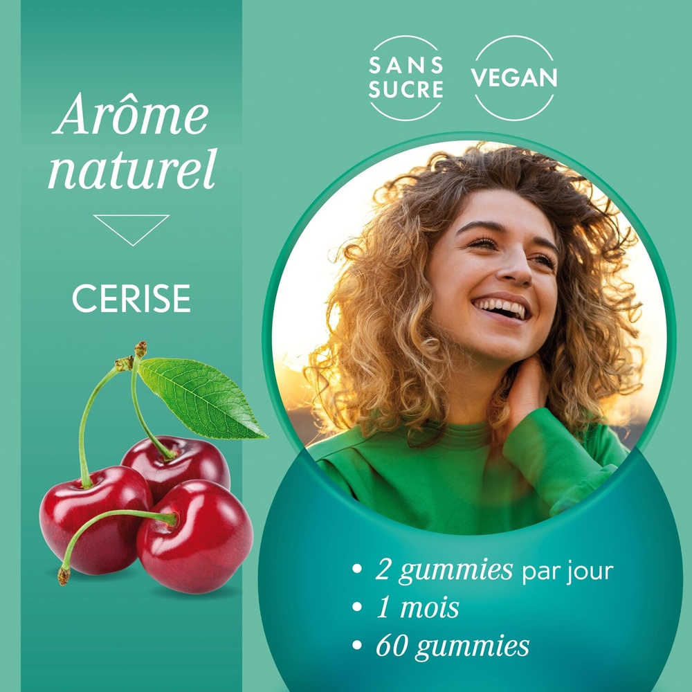 oenobiol Gummies Sublime Hair Volume & Croissance Complément alimentaire Cheveux