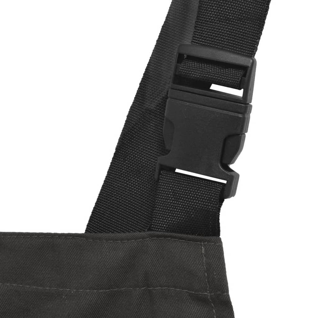 vidaXL Arbeitslatzhose Herren Latzhose Arbeitshose Größe M Grau (1-tlg)