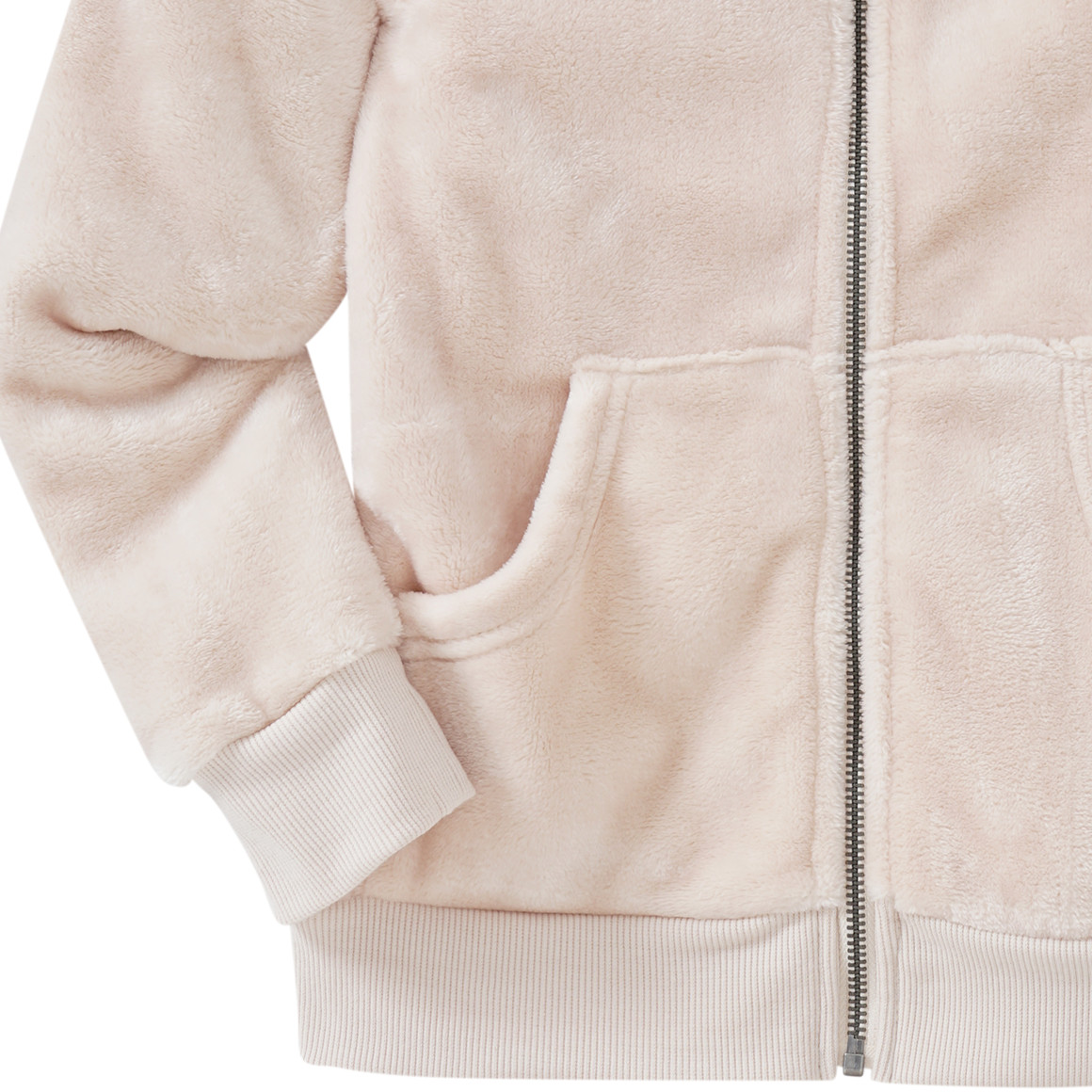 Mädchen Kuscheljacke mit Kapuze