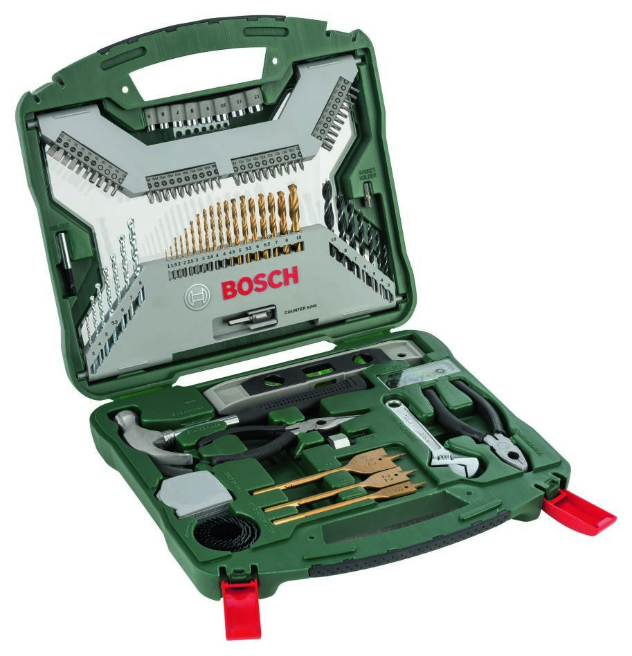 Accessoires verts Bosch 2607019331 Coffret de 103 forets et forets X-line en titane