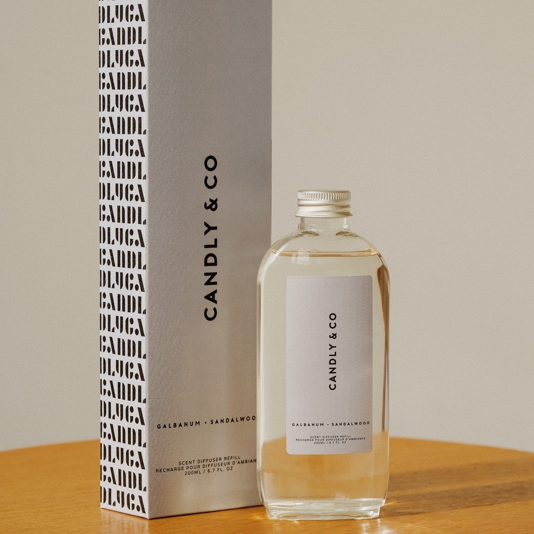 „Candly&Co“ difuzoriaus papildymas Nr. 6. Galbanas, santalas