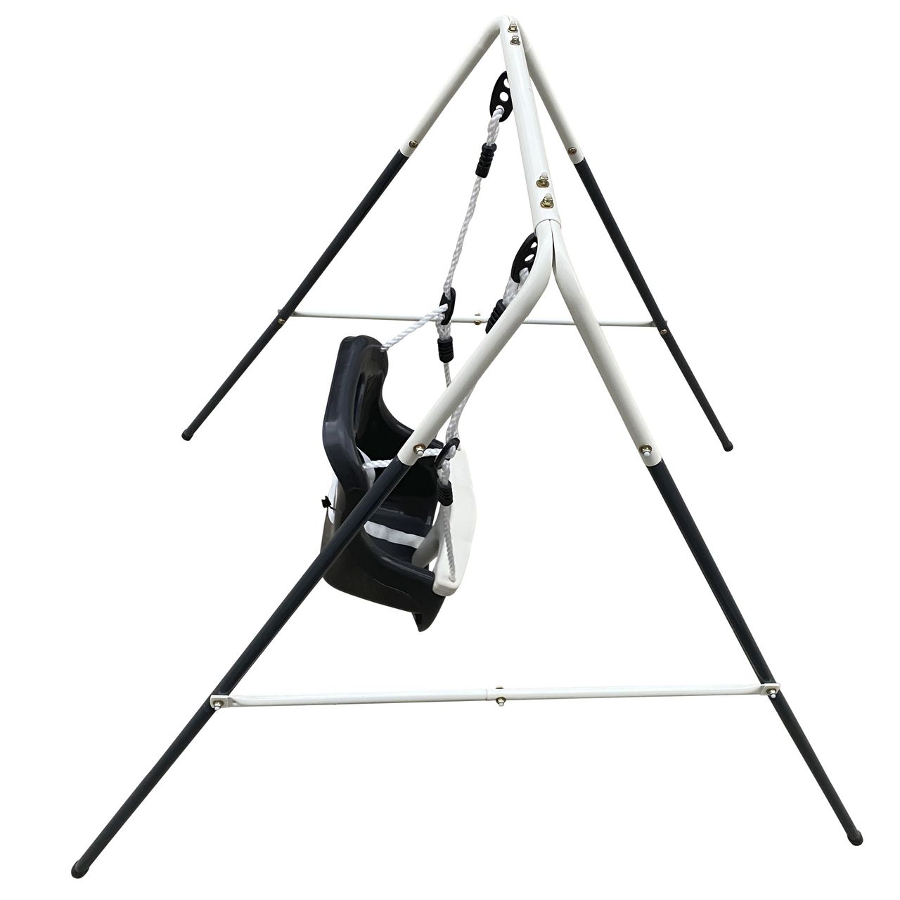 AXI Metall Babyschaukel mit Sitz Anthrazit/Creme