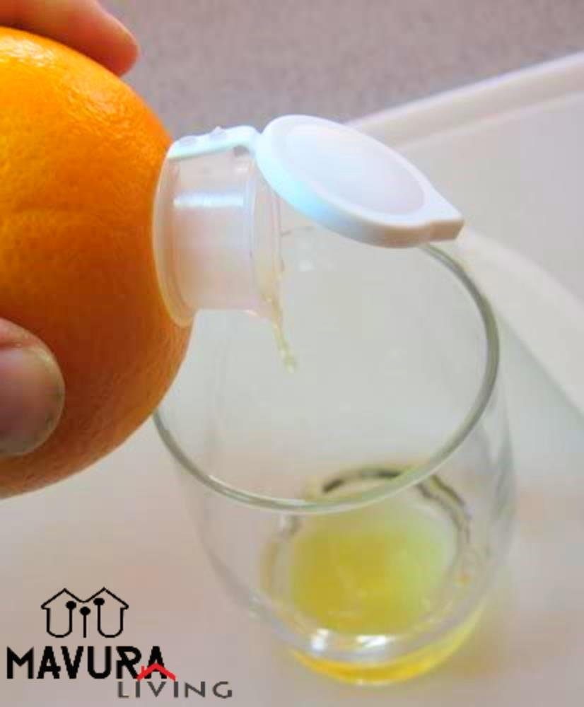 MAVURA Zitruspresse Fruchtentsafter Zitronenentsafter Zitruspresse Orangenentsafter, Zitronen-Presse Orangen Zitronen Ausgießer Entsafter [2er Set]