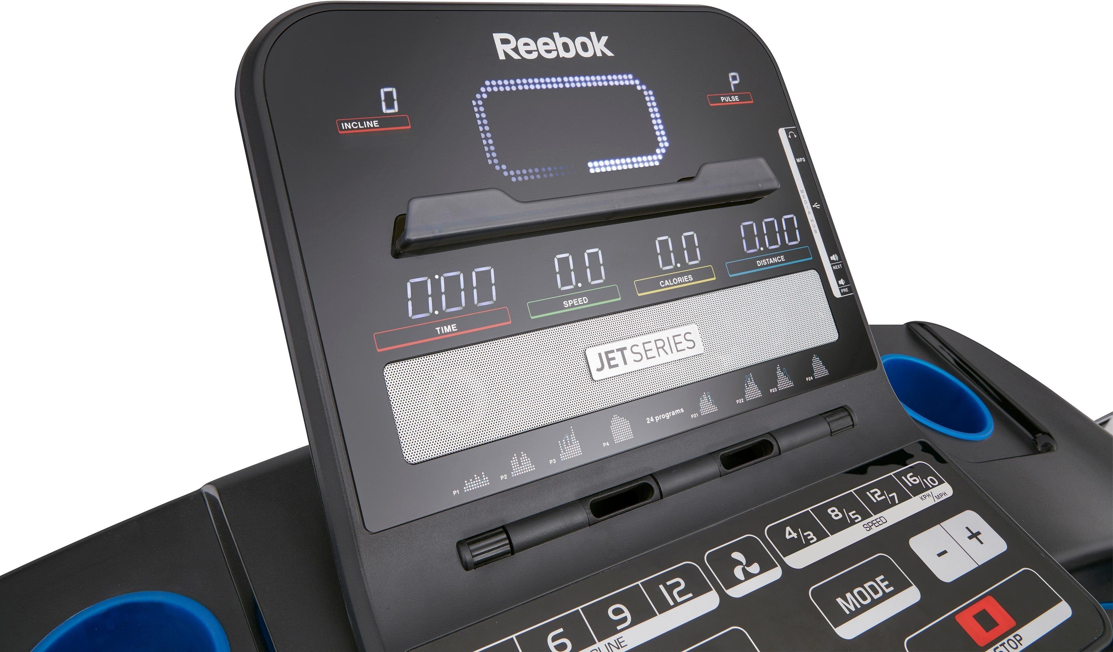 Reebok Laufband Jet 300 Series, mit Höchstgeschwindigkeit 20 km/h und Soft-Drop Faltmechanismus