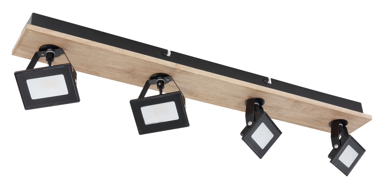 Globo Lighting - JOYA - Strahler Metall schwarz matt, 4x LED