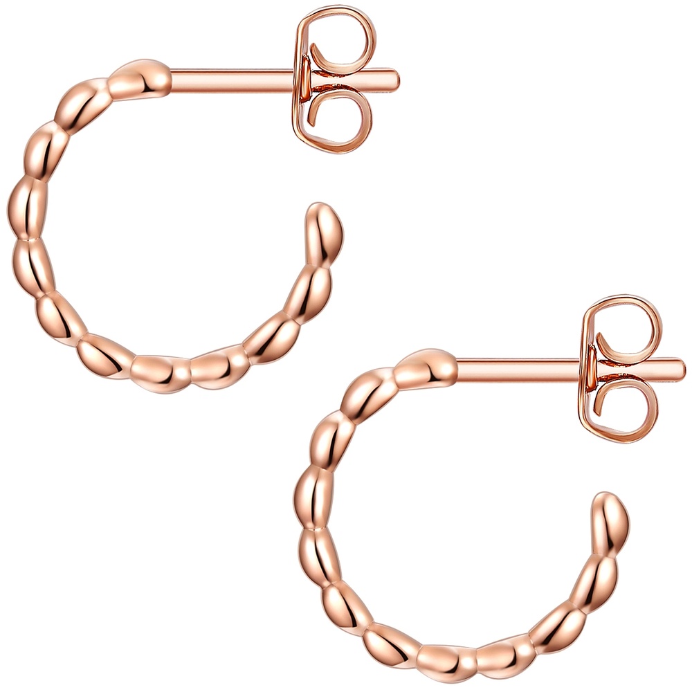 Glanzstücke München Créoles en argent Argent sterling en Or rose Boucles d'oreilles