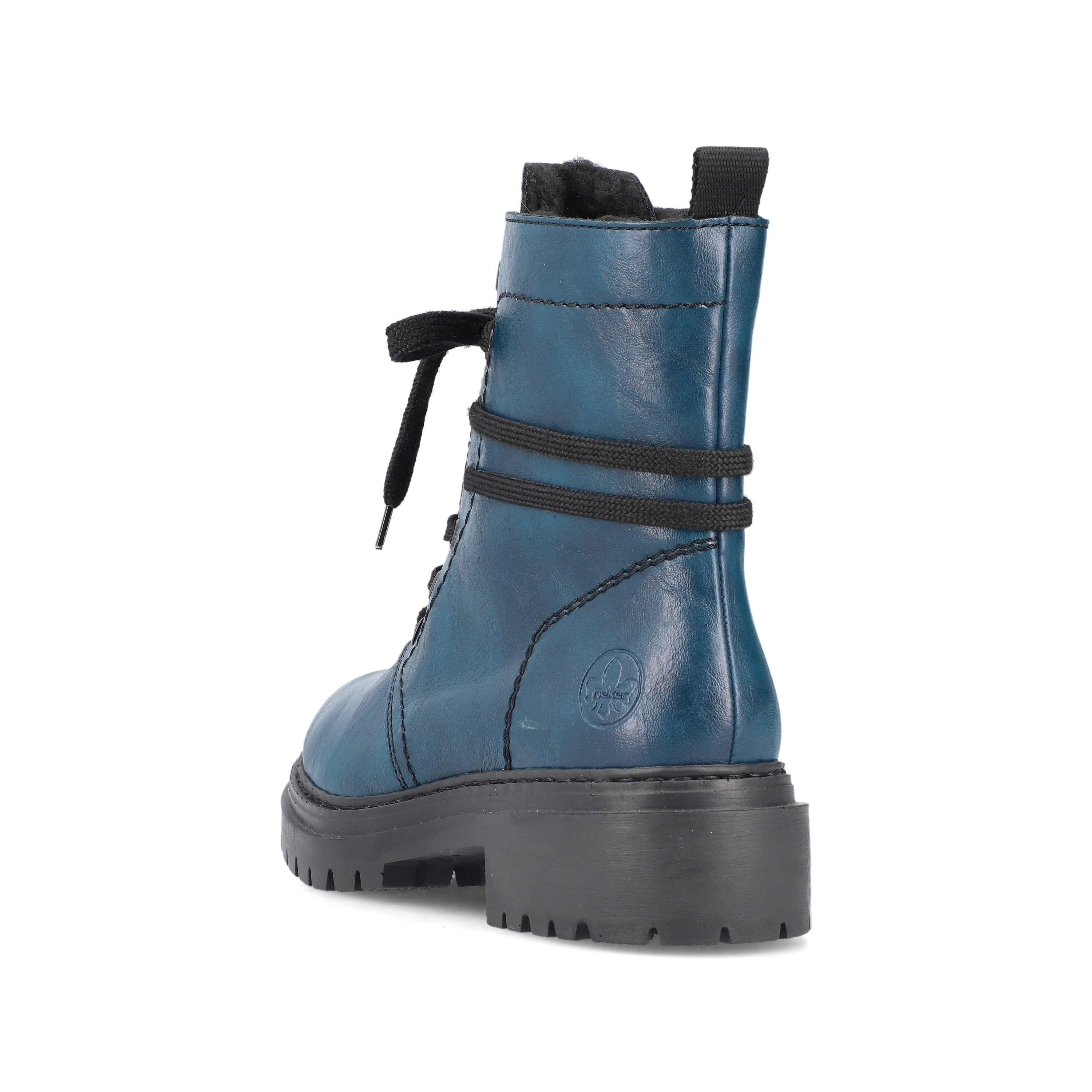 Rieker Damen Biker Boots cyanblau