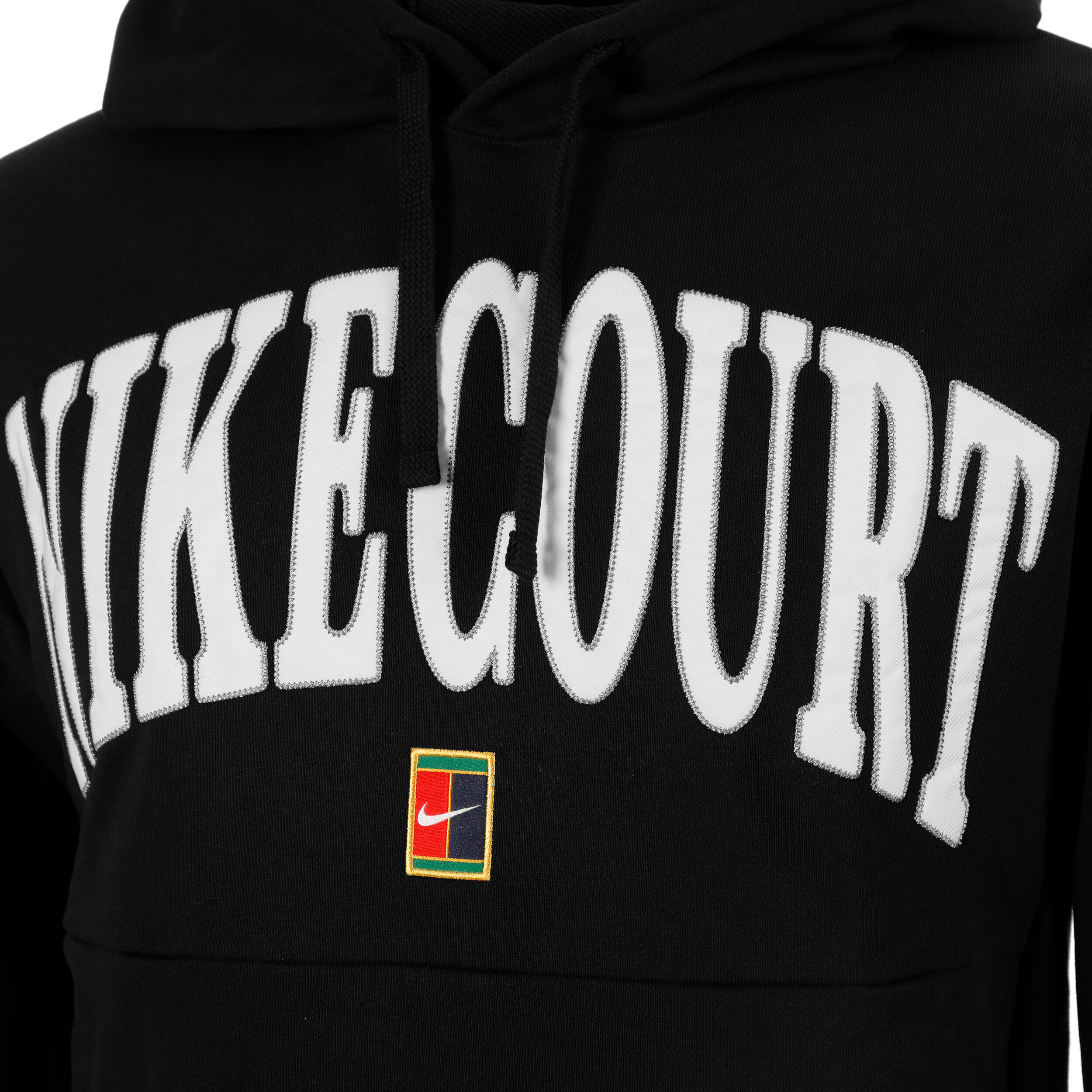 Dri-Fit Fleece Heritage Hoody Herren - Schwarz, Weiß