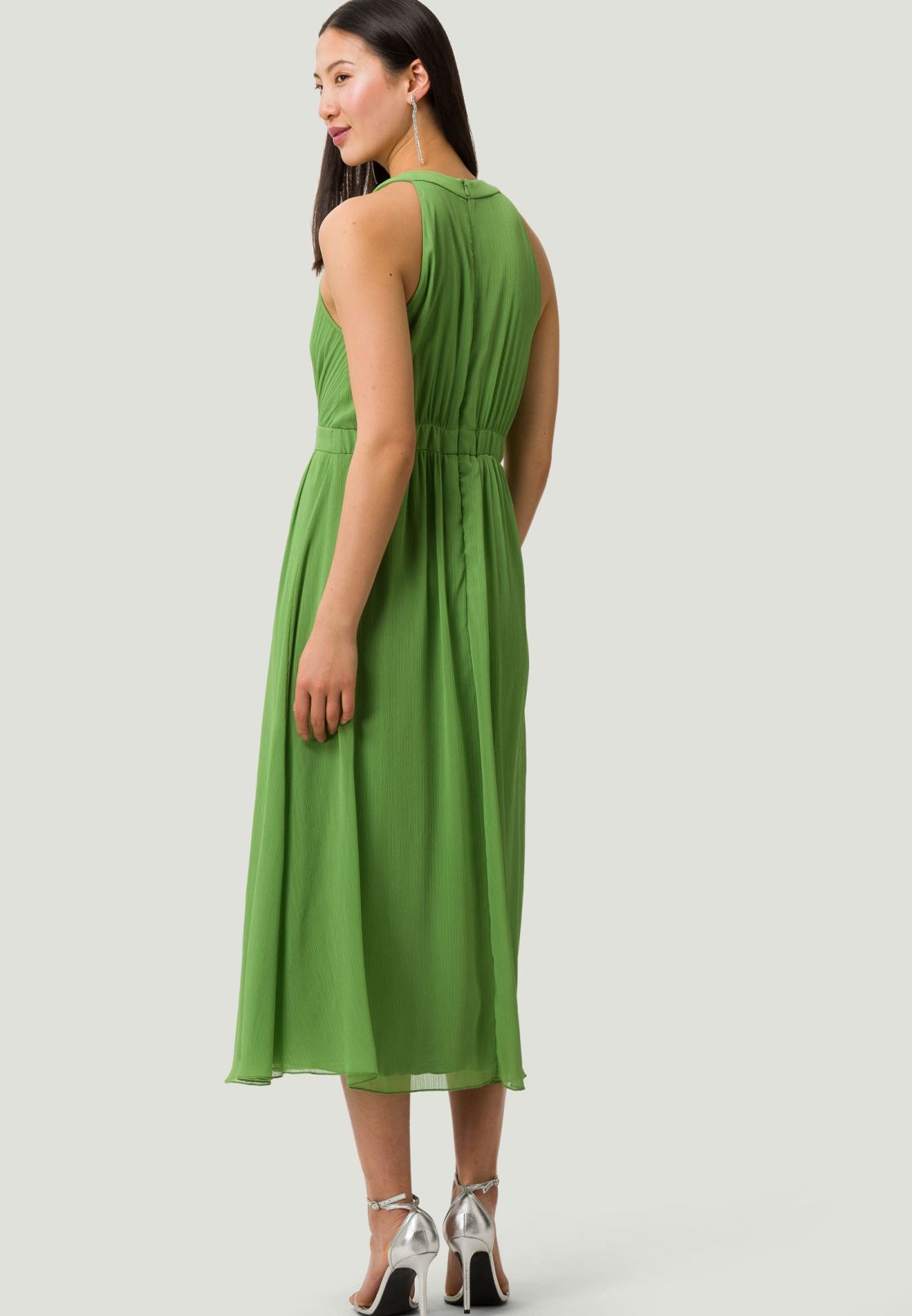 Midikleid mit Plissefalten