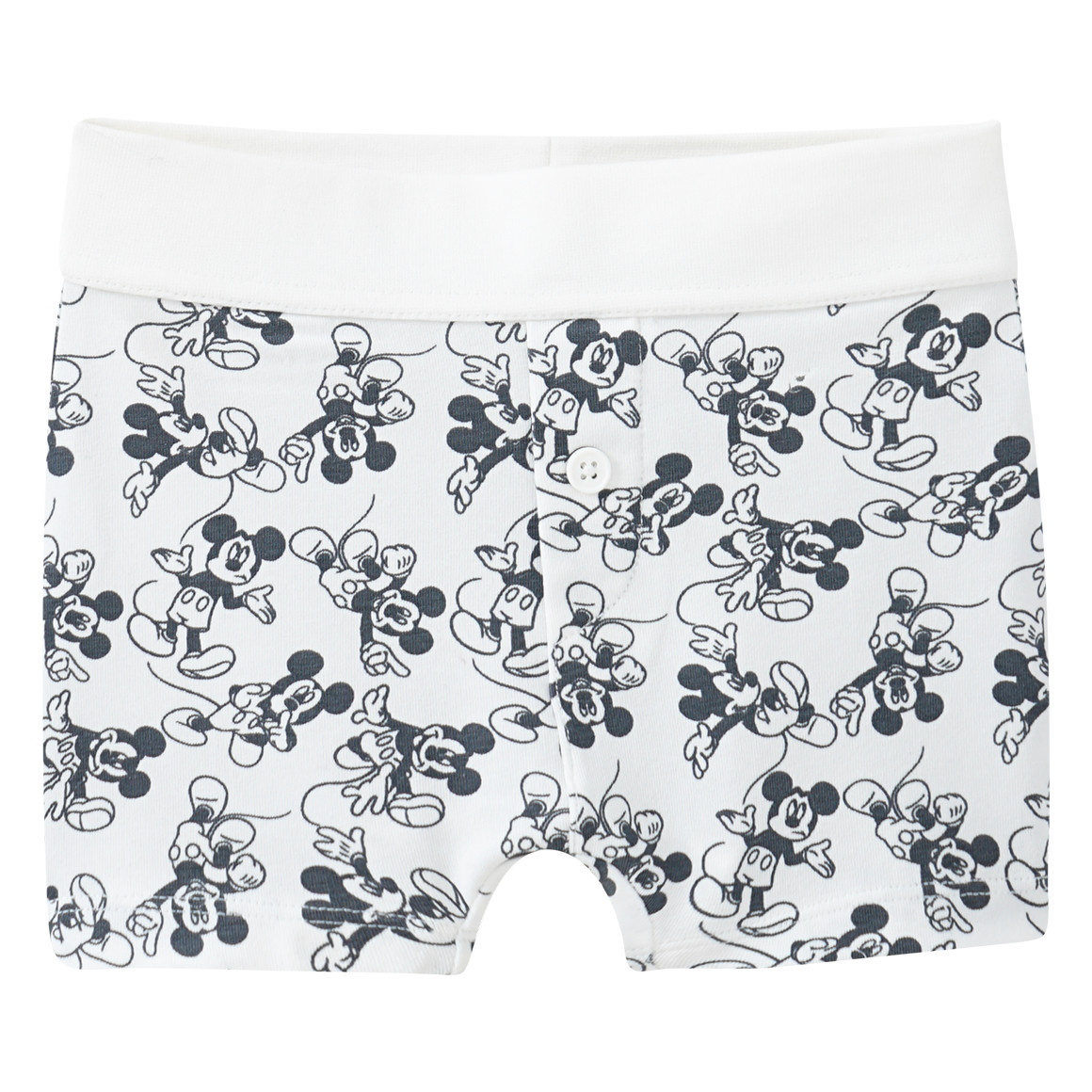 3 Micky Maus Boxer mit Zierknopf