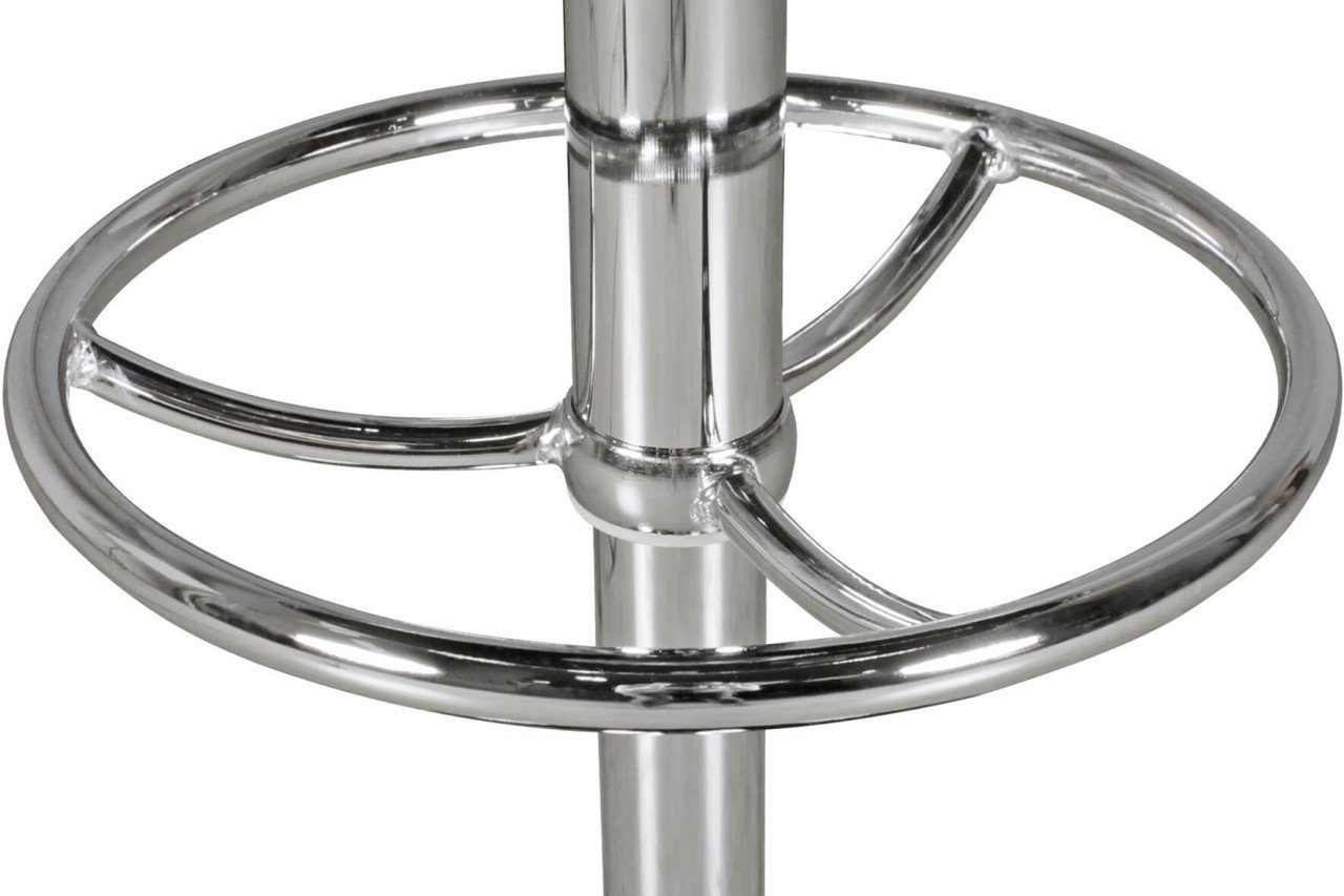 tinkaro Stehtisch SOLANA Aluminium/Kunstlederbezug Partytisch Silber