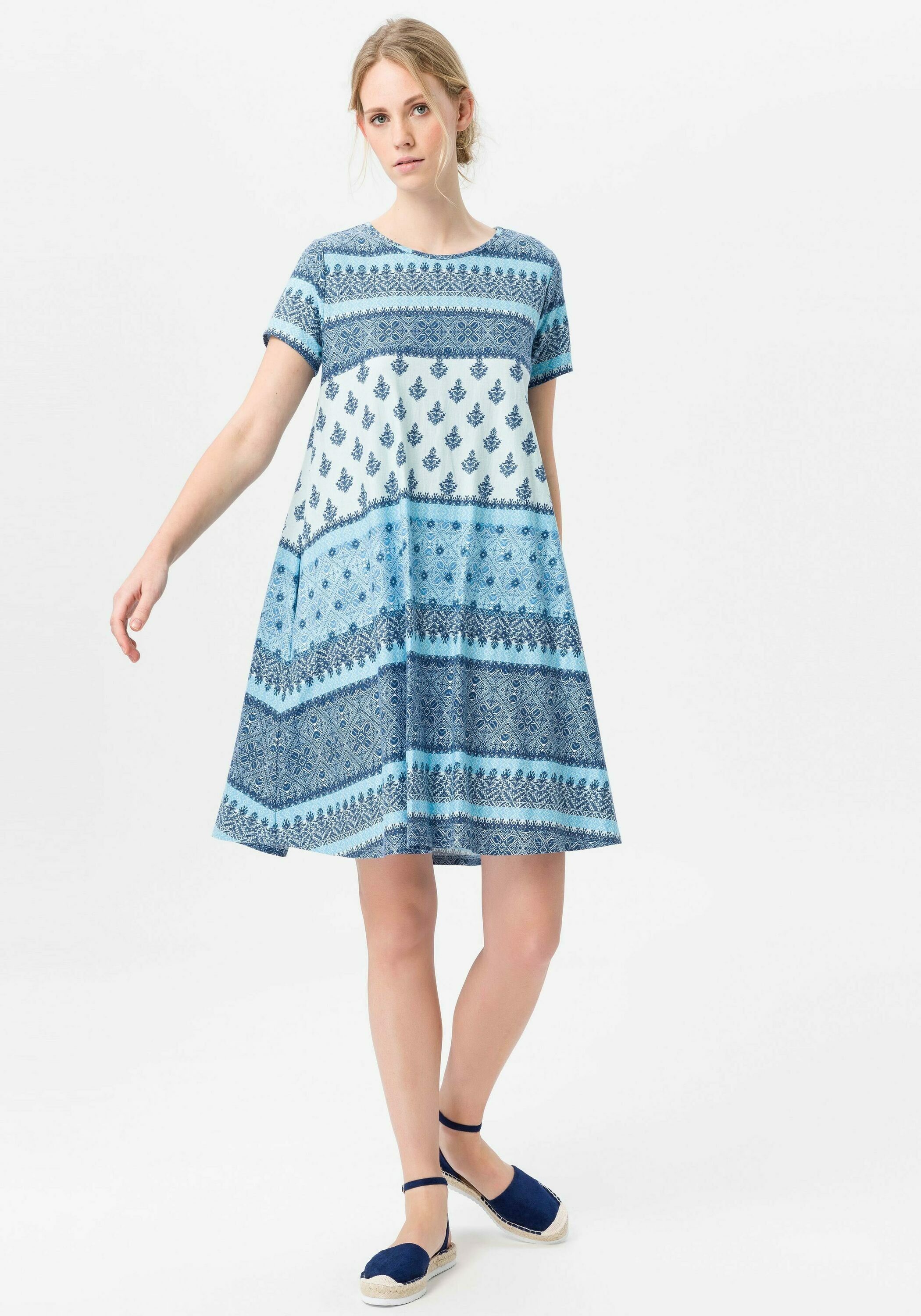 Green Cotton Jerseykleid Dress