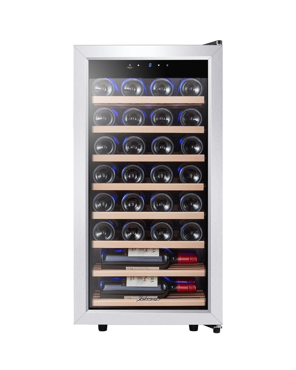 kalamera Weinkühlschrank KRC-86FCSS-W, für 28 Standardflaschen á 0,75l