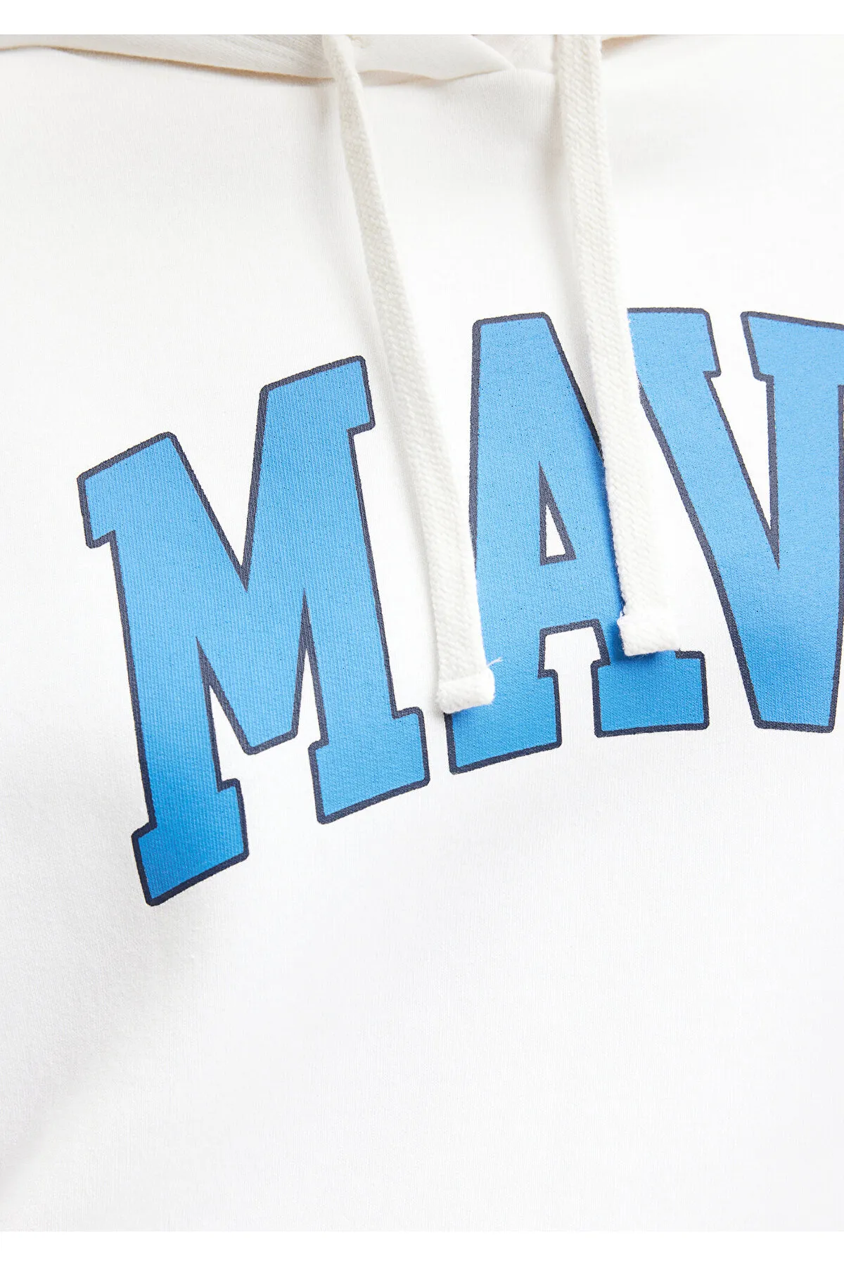Mavi  Weißes Kapuzen-Sweatshirt mit Logo-Print 1600361-81964