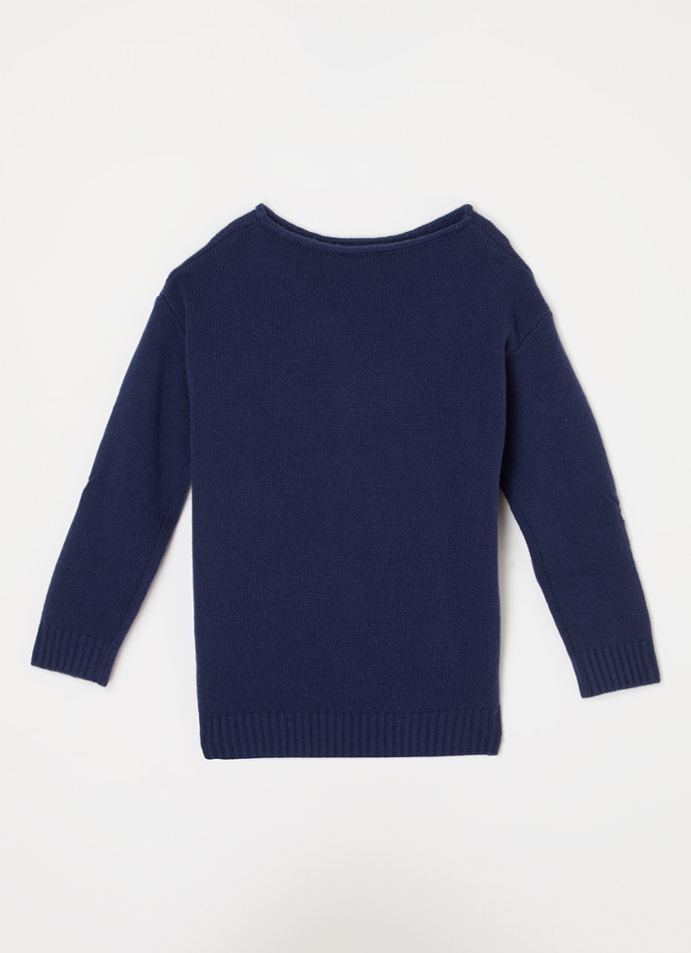 Pulover Benetton din tricot mixt fin