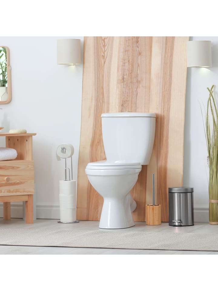 relaxdays Toilettenbürste in Natur/ Silber günstig kaufen onesize