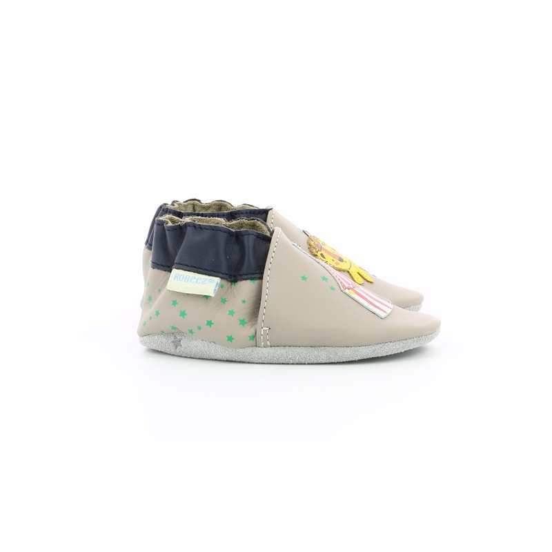 Chaussons cuir Lion Circus