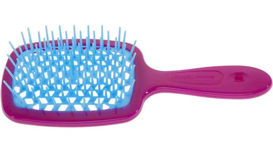 Jäneke Soft-Haarbürste Kunststoff Fuchsia Türkis 20,3x8,5x3,1cm